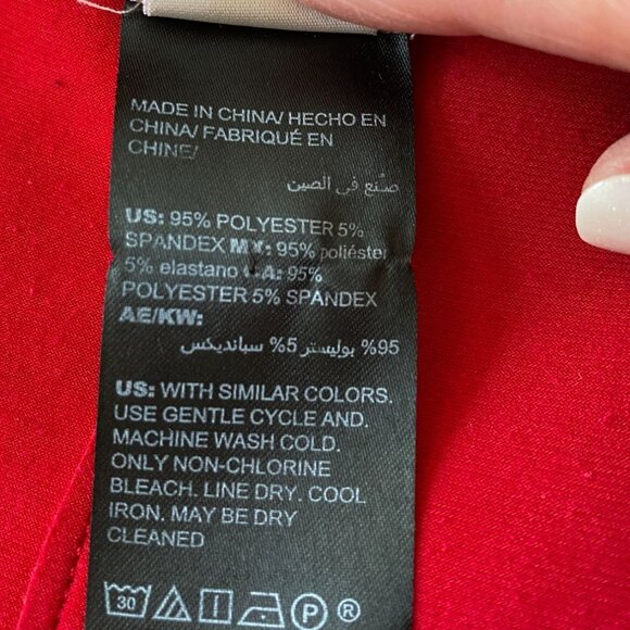 Chicos Red Open Front Long Line Drapey Cardigan Duster Jacket  Chico Size 4 (22) - Picture 4 of 10